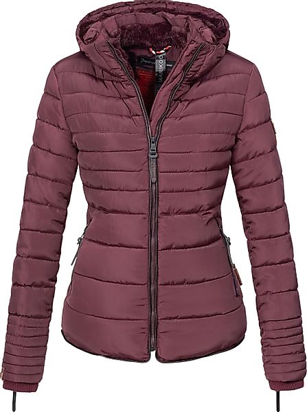 Marikoo Winterjacke "Amber", mit Kapuze, stylische Steppjacke mit Teddyfutt günstig online kaufen