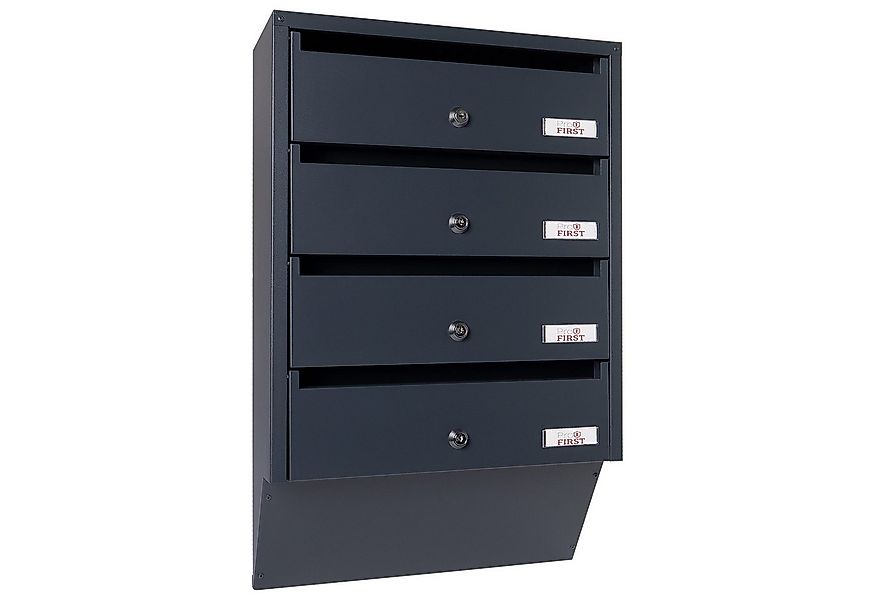 Profirst Briefkastenanlage Maildrop 4 anthrazit günstig online kaufen