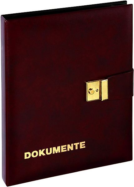 PAGNA Schreibmappe Dokumentenmappe A4 29,5x36cm weinrot günstig online kaufen