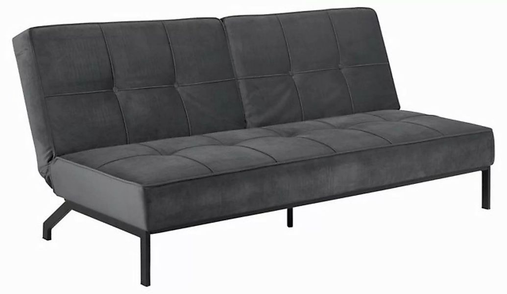 ACTONA GROUP Schlafsofa in Grau, schwarz - 198x87x95 (BxHxT) günstig online kaufen