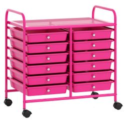 COSTWAY Rollcontainer, mit Schubladen Kunststoff, Rollwagen günstig online kaufen