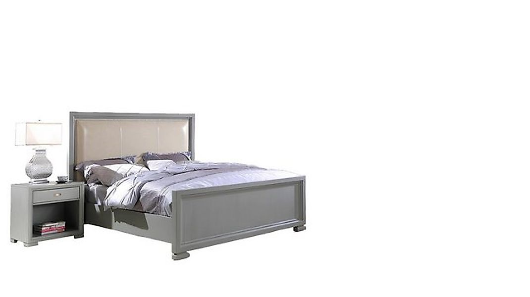 Xlmoebel Bett Luxuriöses Doppelbett mit gepolstertem Design für Hotelzimmer günstig online kaufen