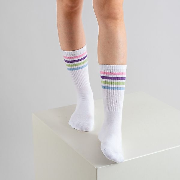 OCCULTO Sportsocken Damen Retro Tennis Socken günstig online kaufen