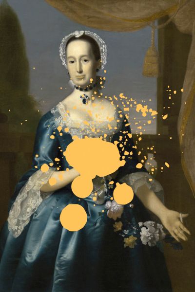 queence Acrylglasbild »Frau mit Farbklecks« Bilder von Frauen   Formen   Fr günstig online kaufen