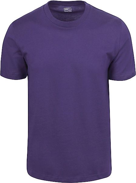 King Essentials The Steve T-Shirt Dunkellila - Größe S günstig online kaufen