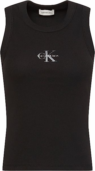 Calvin Klein Jeans Tanktop "MONOGRAM RIB TANK" Figurbetonte Passform mit Ru günstig online kaufen