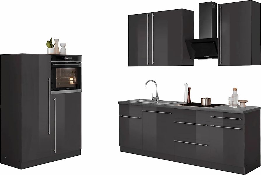 wiho Küchen Küche "Chicago" Breite 330 cm, mit Hanseatic-E-Geräten, extra k günstig online kaufen