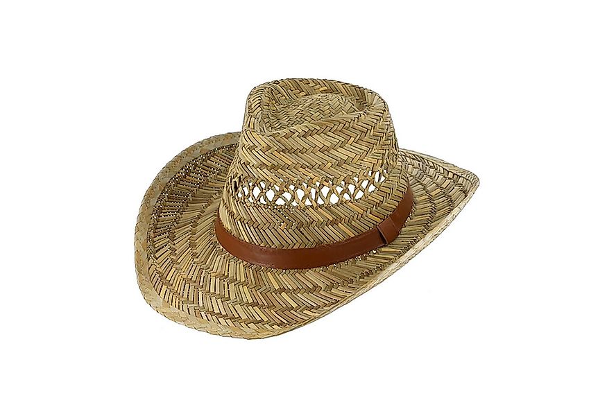 Fiebig Strohhut Strohhut Western Australier mit Kunstlederband günstig online kaufen