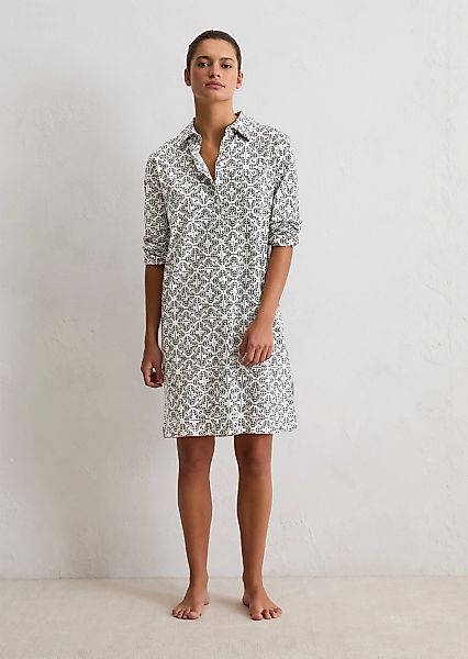 Marc OPolo Nachthemd "Mix-n-Match Cotton" dezente Knopfleiste, Langarm, Cot günstig online kaufen