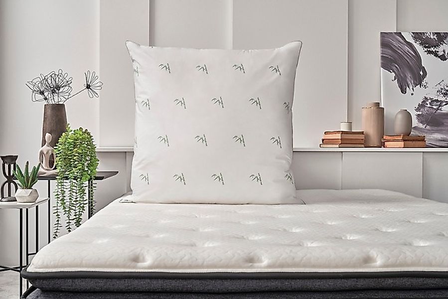 Yatas Bedding Naturfaserkissen »Bambus Majestät, Kopfkissen 40x80, 80x80 cm günstig online kaufen
