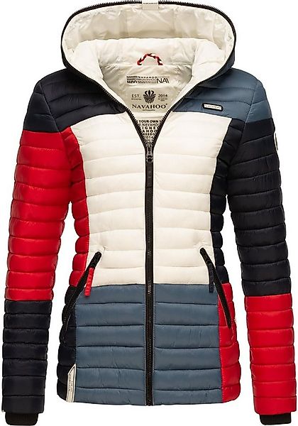 Navahoo Steppjacke Multikulti stylische Colorblocking Übergangsjacke m. Kap günstig online kaufen