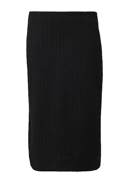 s.Oliver Midirock Rock Strukturierter Midi-Rock mit Elastikbund und Schlitz günstig online kaufen