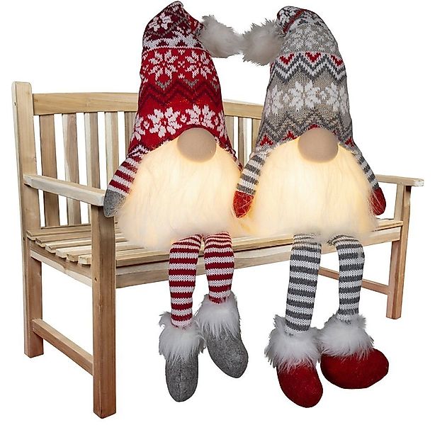 Christmas Paradise Weihnachtsfigur Wichtel mit LED 24cm (57cm) Kantenhocker günstig online kaufen