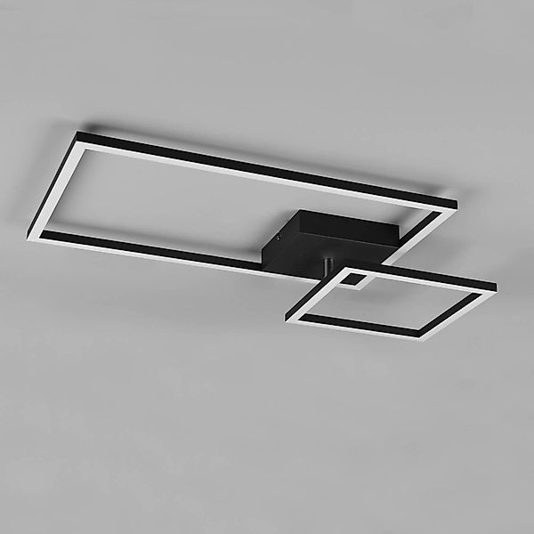 LED-Deckenlampe Padella schwenkbar 4.000K schwarz günstig online kaufen