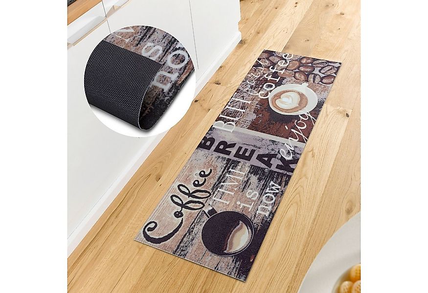 HANSE Home Küchenläufer Enjoy Coffee Break, rechteckig, Höhe: 3 mm, Läufer, günstig online kaufen