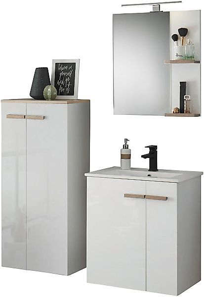Places of Style Badmöbel-Set "SOLiD, Badmöbel-Set, Bad im modernen Design, günstig online kaufen