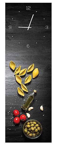 Levandeo® Wanduhr (Wanduhr Alu-Dibond 20x60cm Uhr günstig online kaufen