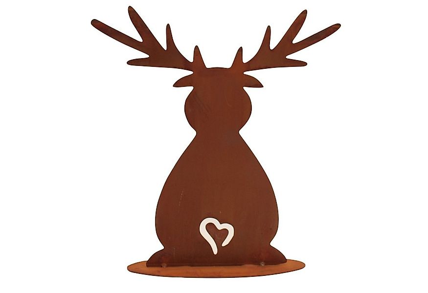 Rostikal Weihnachtsfigur Weihnachtsdeko Elch Deko Gartendeko Rost, handmade günstig online kaufen