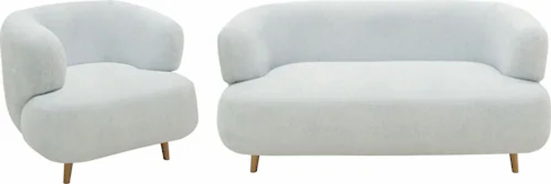 Home affaire Polstergarnitur »Tistam« 2-teilig, 2-Sitzer und Sessel, runde, günstig online kaufen