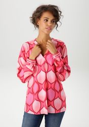 Aniston CASUAL Schlupfbluse, mit farbharmonischem, grafischen Druck im Bati günstig online kaufen