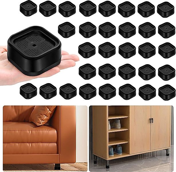 Kaket Erhöhungs-Set Möbelerhöher Stapelbare Möbelerhöhungen, Verstellbare B günstig online kaufen