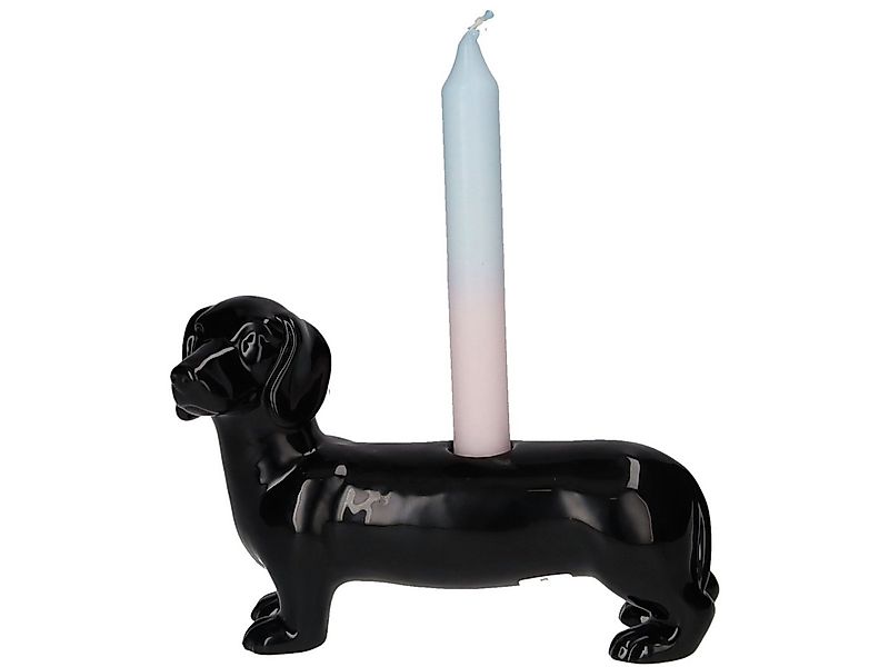 Giftcompany Kerzenhalter Mignon Kerzenhalter Dackel schwarz 13,2cm günstig online kaufen