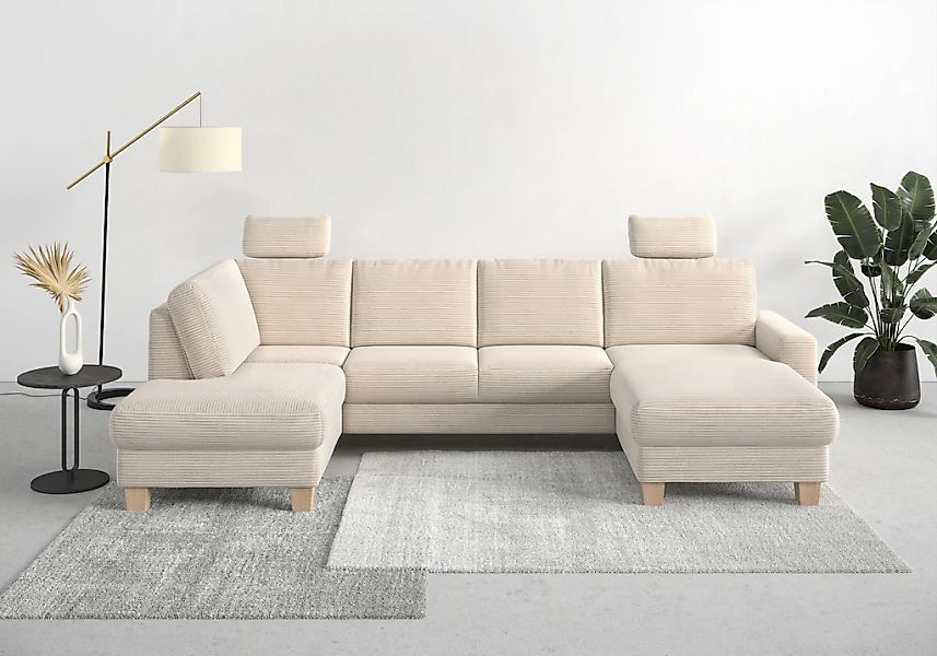 Home affaire Wohnlandschaft "Summer U-Form" mit oder ohne Bettfunktion und günstig online kaufen