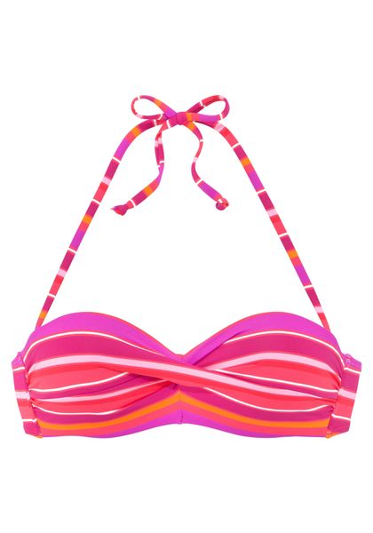 s.Oliver Bügel-Bandeau-Bikini-Top "Fun" im trendigen Streifen-Design günstig online kaufen
