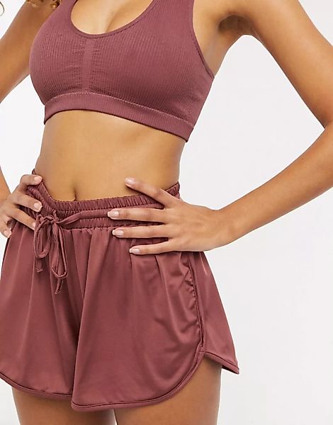 South Beach – Shorts mit hohem Bund in Rosé-Rosa günstig online kaufen