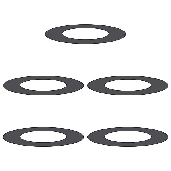 vidaXL Blumentopf Flache Baumringe 5 pcs günstig online kaufen