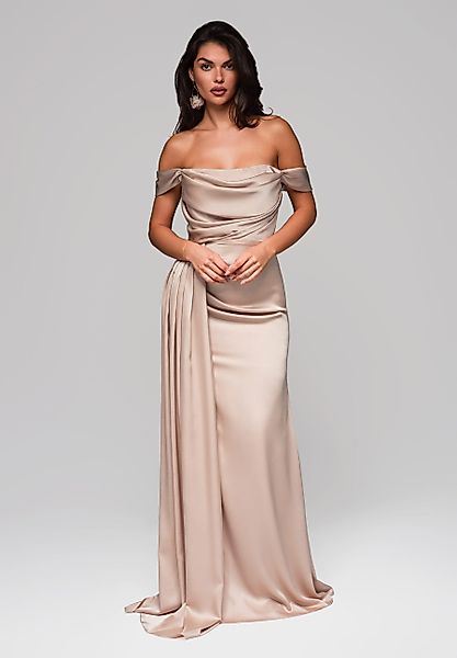 OMBRE Abendkleid Elegantes Abendkleid mit Schulterfreiheit günstig online kaufen