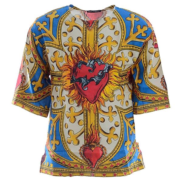 Dolce & Gabbana 738299 Kurzarm Rundhalsausschnitt T-shirt 52 Yellow günstig online kaufen