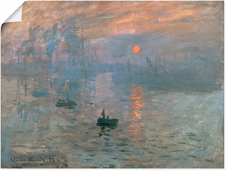 Artland Wandbild "Impression (Sonnenaufgang). 1872", Gewässer, (1 St.), als günstig online kaufen