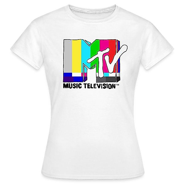Spreadshirt T-Shirt MTV Music Television TV-Statik-Logo günstig online kaufen