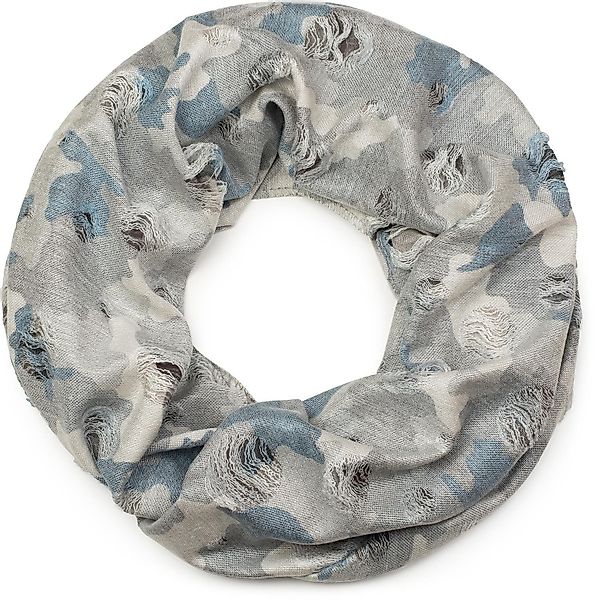 styleBREAKER Loop Destroyed Loop mit Camouflage günstig online kaufen