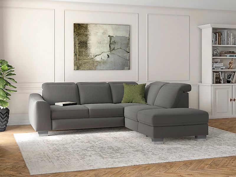 sit&more Ecksofa "Dundee L-Form", mit Federkern und Edelstahlfüßen, wahlwei günstig online kaufen