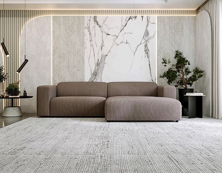 MKS MÖBEL Ecksofa PASADENA, Set, Wellenfedern, günstig online kaufen