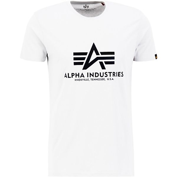 Alpha Industries  T-Shirt Basic T Rainbow Reflective - white günstig online kaufen