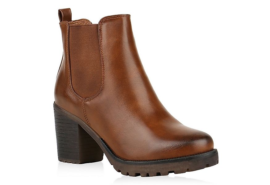 VAN HILL 77276 Chelseaboots Damen Chelsea Boots Leicht Gefütterte Stiefelet günstig online kaufen