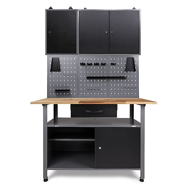 Ondis24 Werkbank Set Klaus 120 cm 2 Schränke Werkstatt günstig online kaufen