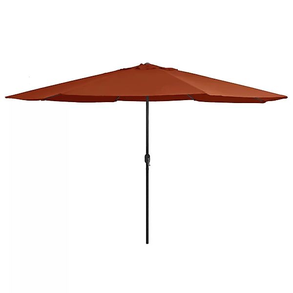 Sonnenschirm Mit Metall-mast 400 Cm Terrakotta-rot günstig online kaufen