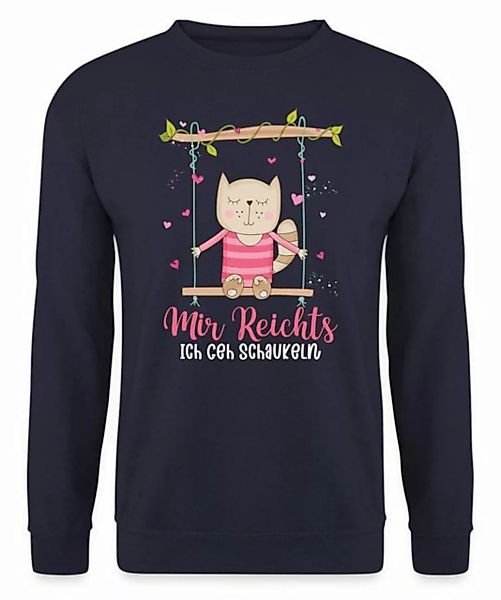 Quattro Formatee Sweatshirt Mir reichts ich geh schaukeln Katze - Lustiger günstig online kaufen