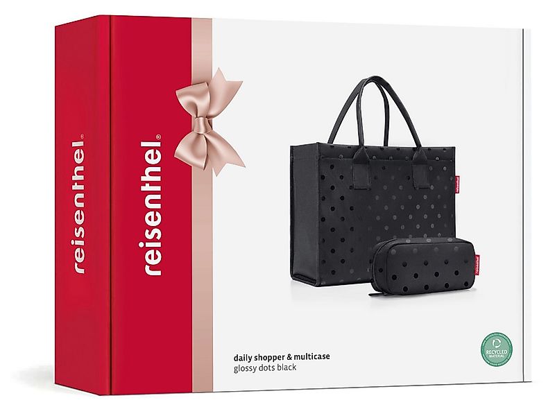 REISENTHEL® Einkaufsshopper daily shopper glossy dots black Set2 günstig online kaufen