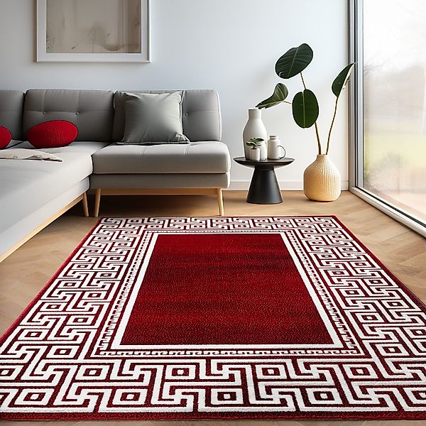 Carpettex Designteppich Mäander-Design, Rechteckig, Höhe: 12 günstig online kaufen