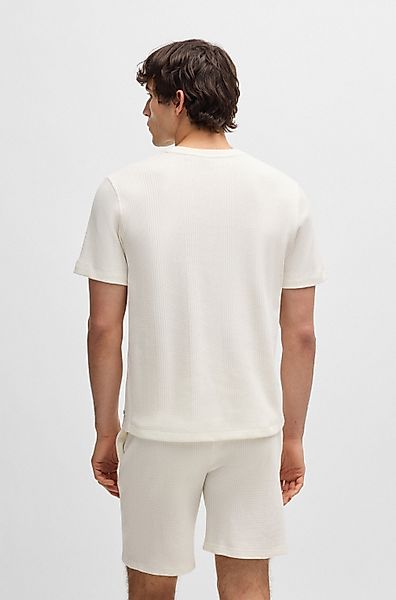 BOSS T-Shirt Structure T-S mit Metall-Label günstig online kaufen