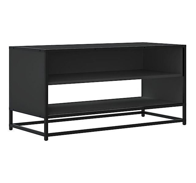 vidaXL TV-Schrank TV-Schrank Schwarz 91x40x46 cm Holzwerkstoff und Metall ( günstig online kaufen