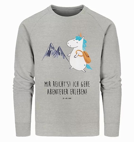 Mr. & Mrs. Panda Longpullover Einhorn Bergsteiger Größe M - Heather Grey - günstig online kaufen