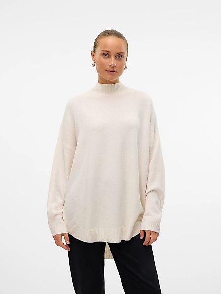 Vero Moda Strickpullover "VMPLAZA LS HIGHNECK LONG PULLOVER GA BOO" günstig online kaufen