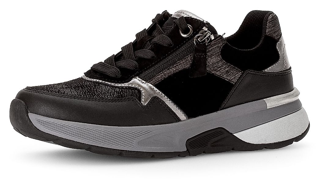 Gabor Rollingsoft Keilsneaker, Keilabsatz, Freizeitschuh, Halbschuh, Schnür günstig online kaufen