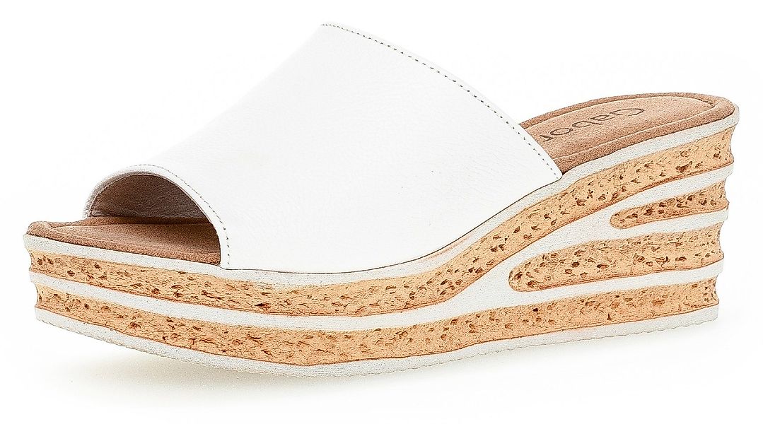 Gabor Pantolette, Keilabsatz, Sommerschuh, Schlappe, raffinierte günstig online kaufen